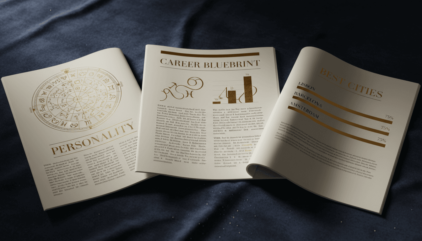 Interior pages of the AstraCosmo report
